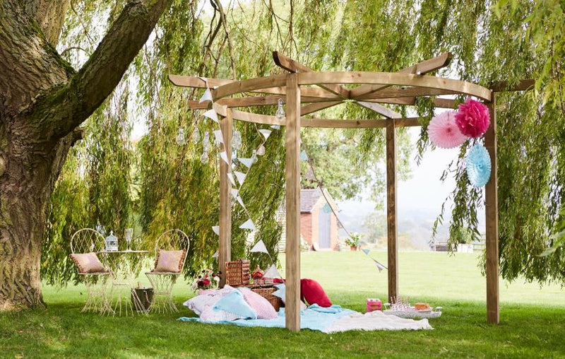 Grange PKITCRAG Timber Carousel Pergola 2.7m - Green