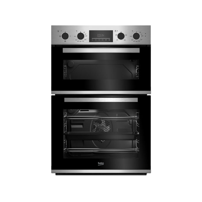 Beko CDFY22309X 60cm Built-in High Specification RecycledNet Double Oven - Stainless Steel