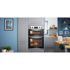 Beko CDFY22309X 60cm Built-in High Specification RecycledNet Double Oven - Stainless Steel