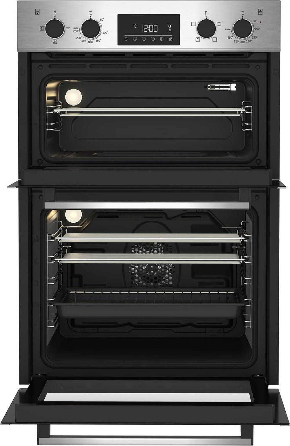 Beko CDFY22309X 60cm Built-in High Specification RecycledNet Double Oven - Stainless Steel