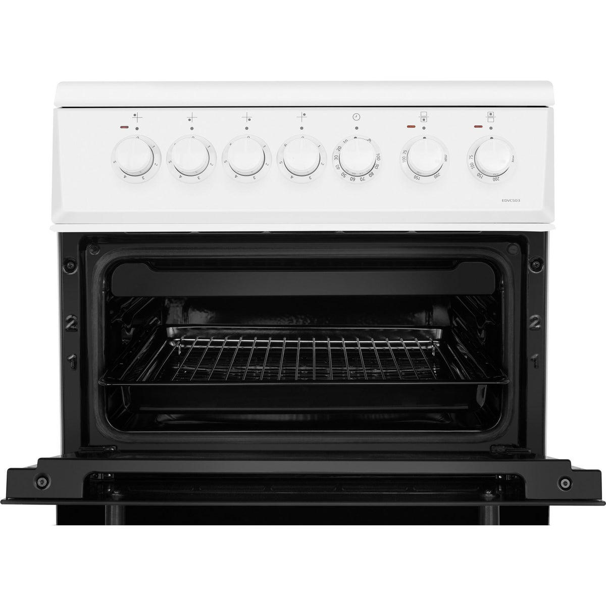 Beko EDVC503W 50cm Double Oven Electric Cooker