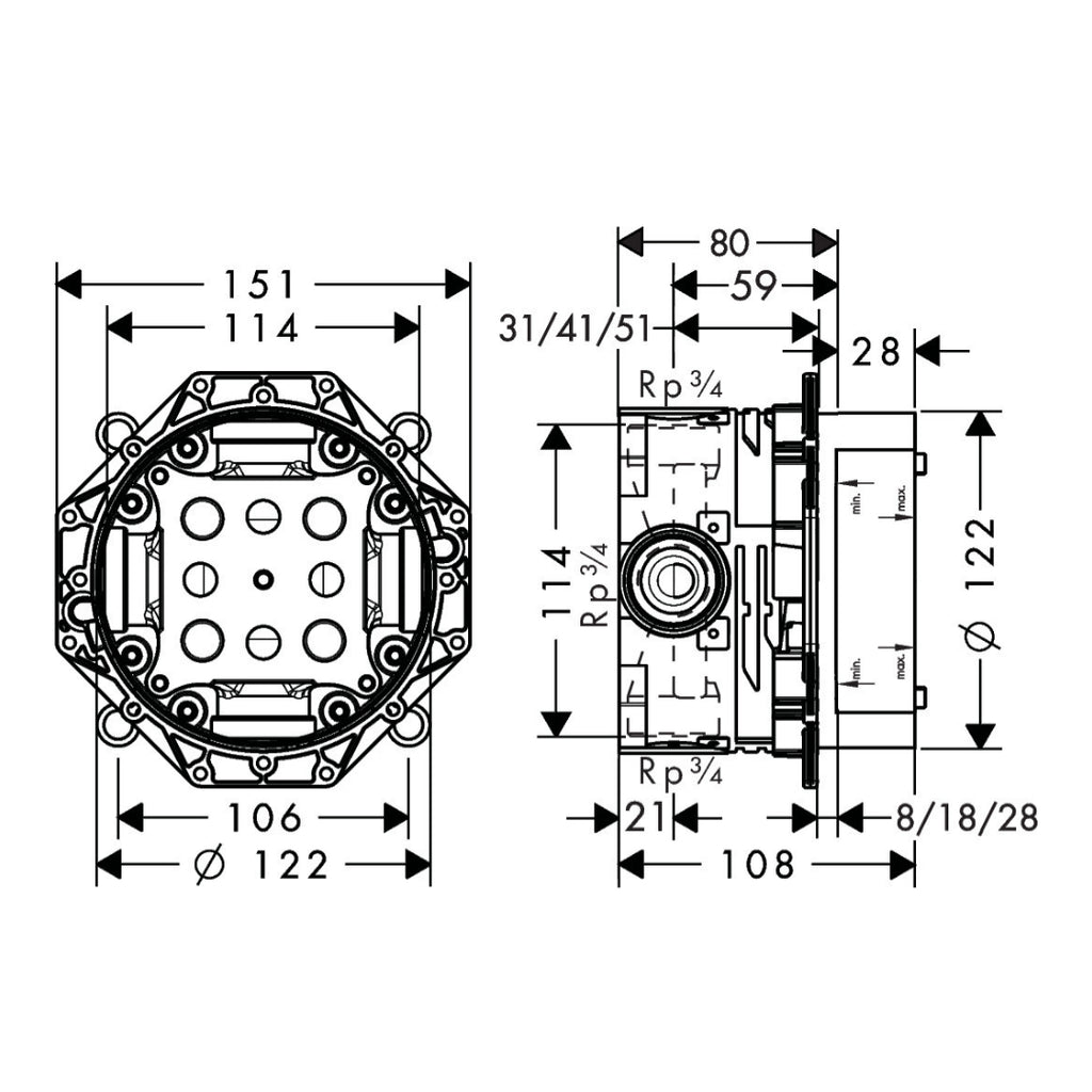 Hansgrohe iBox universal Basic set