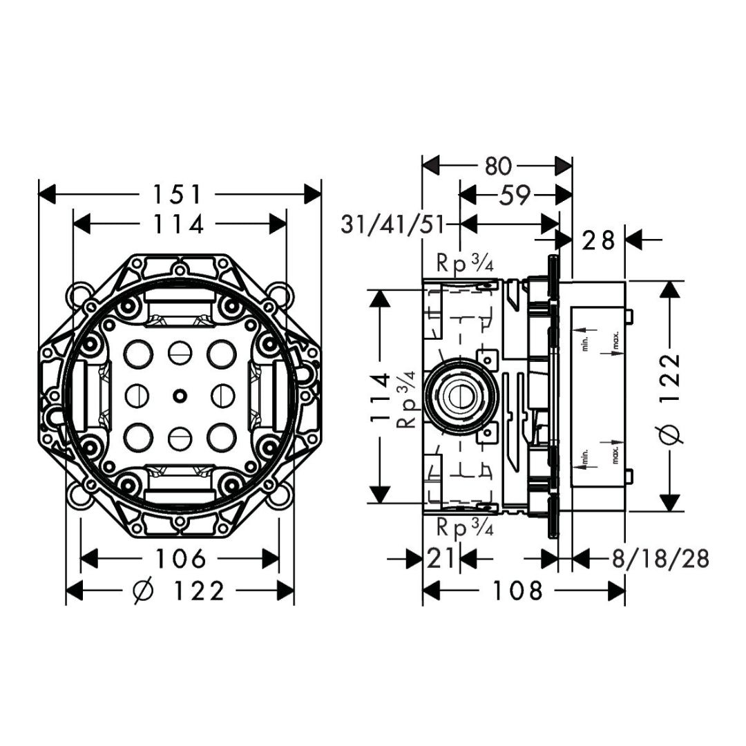 Hansgrohe iBox universal Basic set