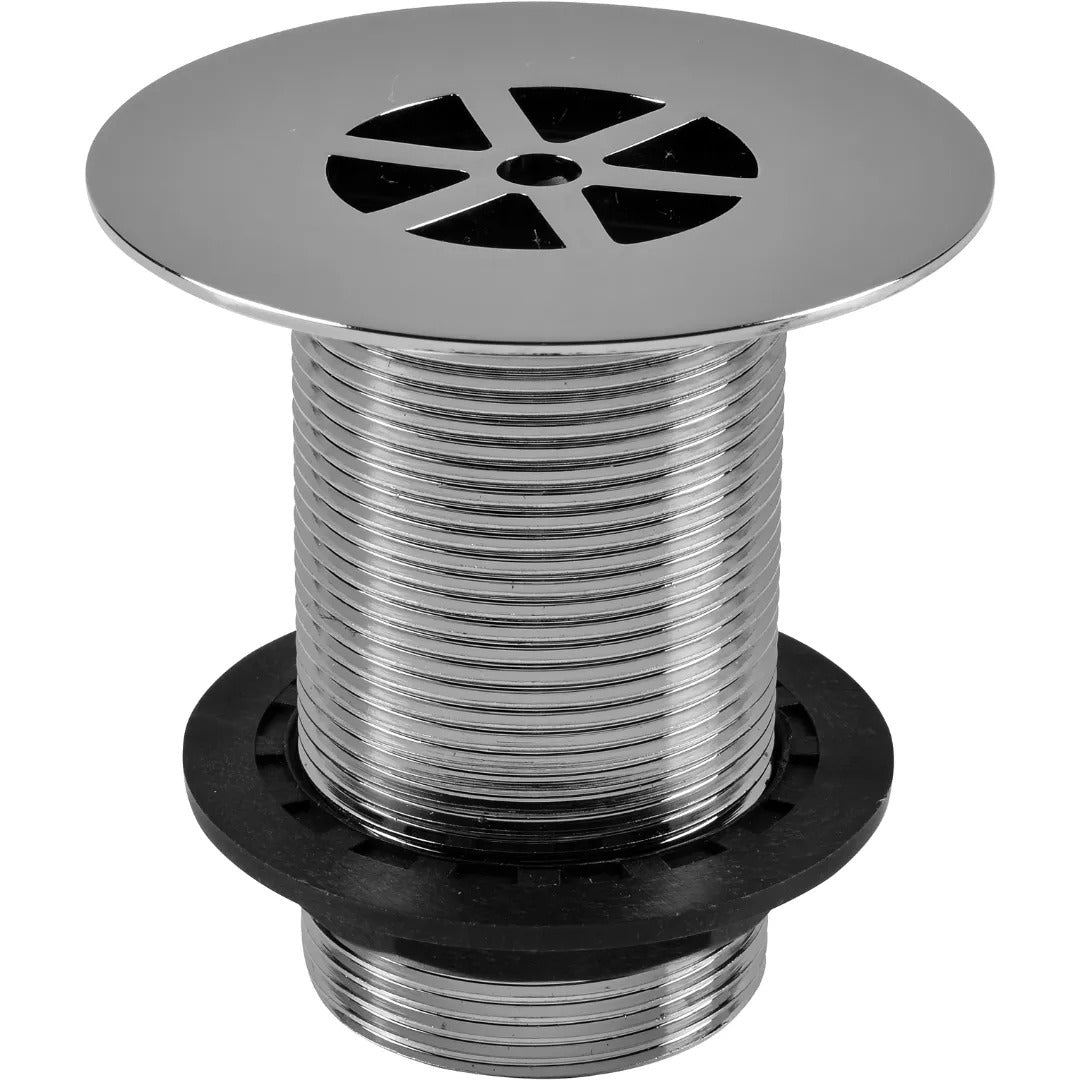 Hipkin 1.1/2" Unslotted Flush Grated Brass Sink Waste