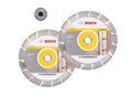 Bosch PRO Multi Material Diamond Disc 230mm Twin Pack With SDS Nut