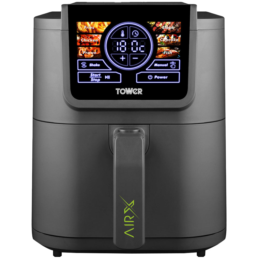 Tower AirX T17158 8L Grey Single Basket Digital Air Fryer