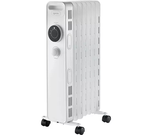 Igenix IG2615 1500W Oil filled Radiator White