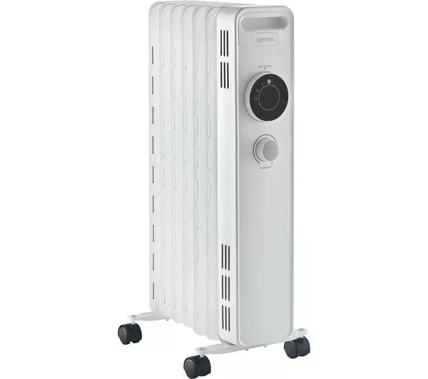 Igenix IG2615 1500W Oil filled Radiator White