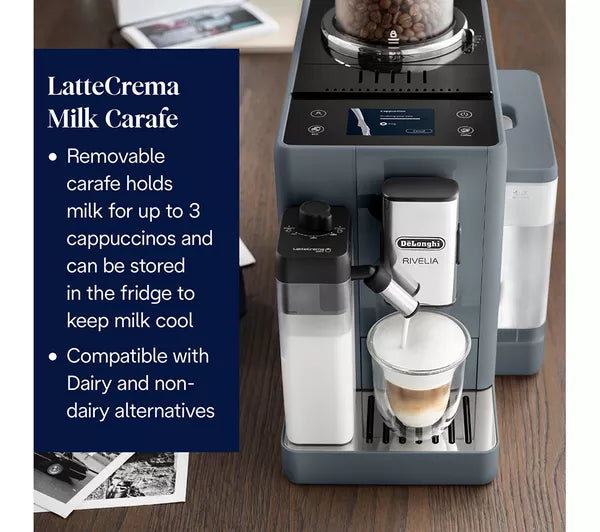 Delonghi Rivelia EXAM440.55.G Bean to Cup Coffee Machine - Grey