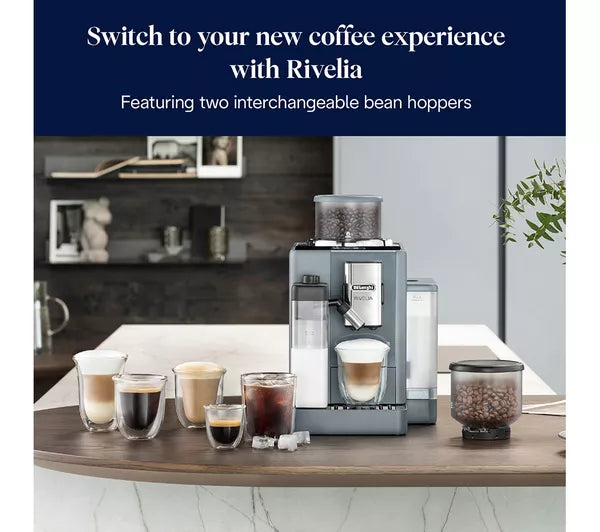 Delonghi Rivelia EXAM440.55.G Bean to Cup Coffee Machine - Grey