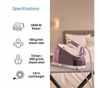 BRAUN CareStyle 5 IS5247VI Steam Generator Iron - White & Violet
