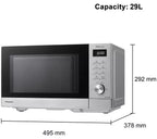Panasonic NN-SD37QSBPQ  1000W Standard Microwave - Grey