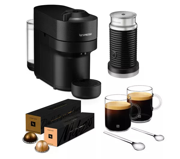Delonghi ENV90.BAE  Vertuo Pop Barista Bundle Coffee Machine - Black