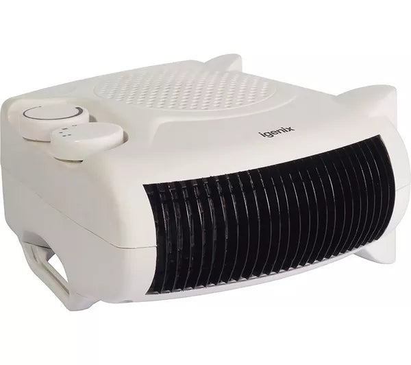 Igenix IGHF01914W 2kW Upright/Flat Fan Heater White
