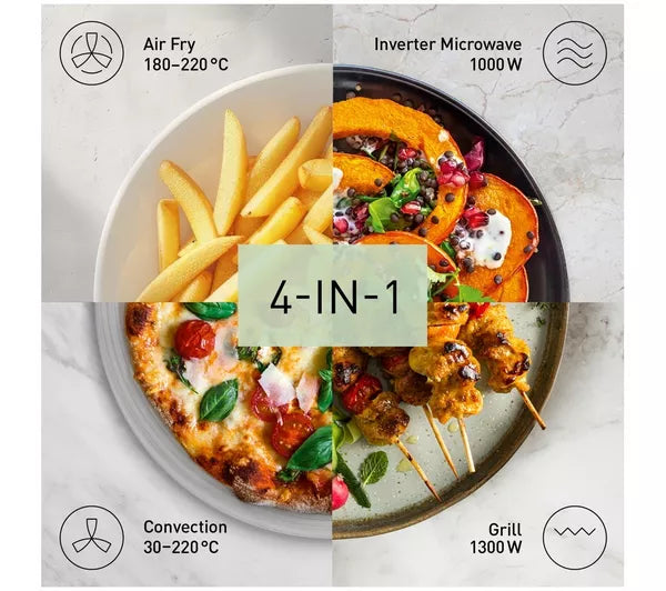 Panasonic NN-CT55RWBPQ 1000w Airfry Combo Microwave  - White