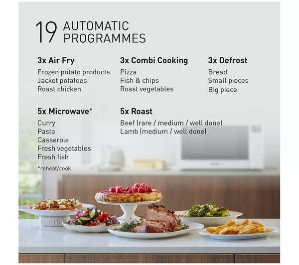 Panasonic NN-CT55RWBPQ 1000w Airfry Combo Microwave  - White