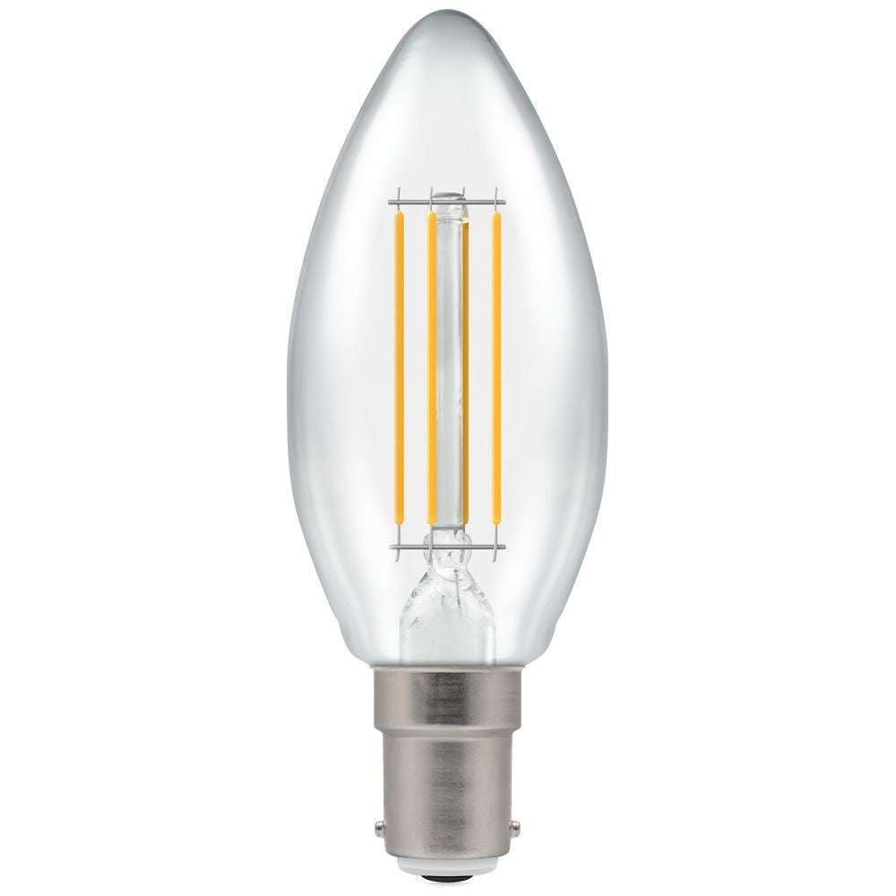 5W LED Clear Filament Candle Bulb SBC