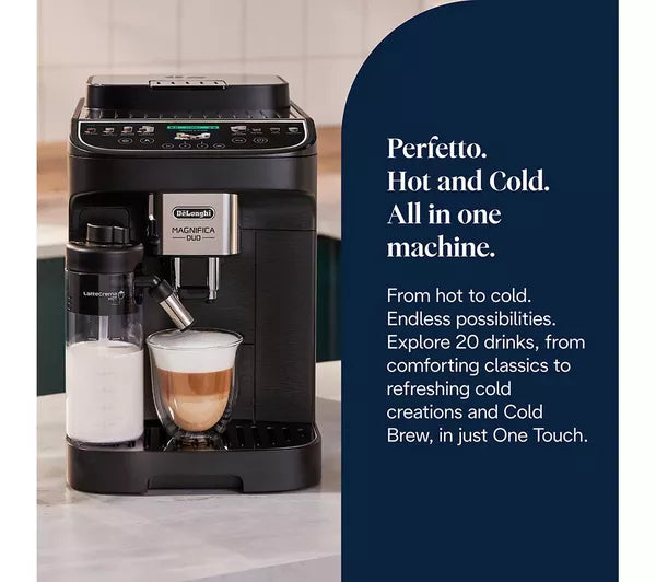Delonghi Magnifica Duo ECAM330.80.BXB Bean to Cup Coffee Machine - Black