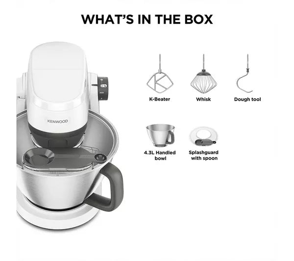 Kenwood KHC30.000WH 1000W 4.3L MultiTasker Stand Mixer-White