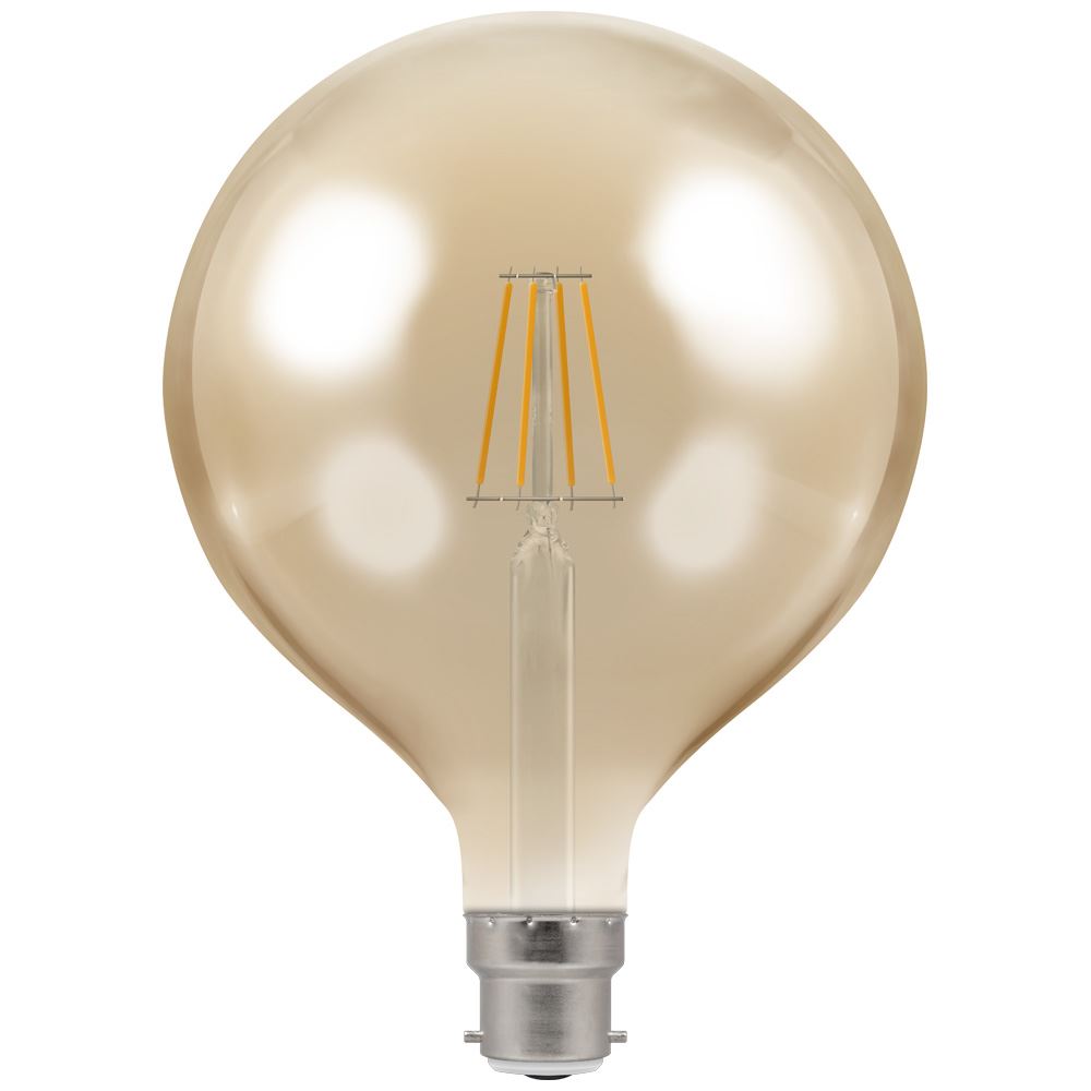 7.5W BC Dimmable Filament Light Bulb G125