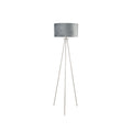 Brushed Silver Tripod Floor Lamp