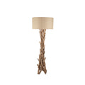 Drift Wood Floor Lamp with Jute Shade