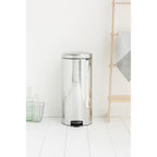 Brabantia NewIcon Pedal Bin 30L Brilliant Steel