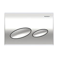 Geberit Kappa20 Oval Style Dual Flush Plate - Gloss Chrome