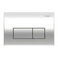 Geberit Kappa50 Square Style Dual Flush Plate - Gloss Chrome