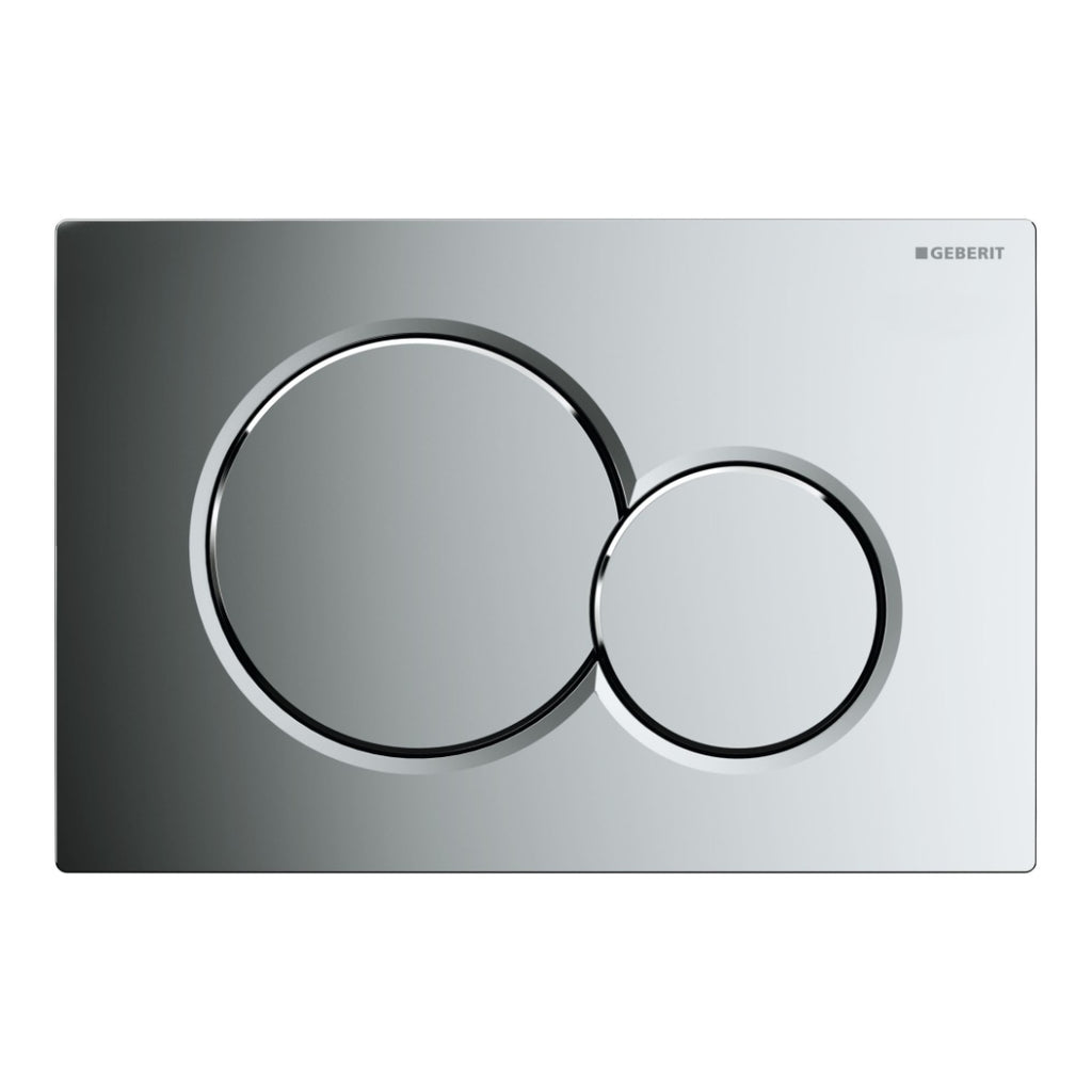 Geberit Sigma01 Round Style Dual Flush Plate - Gloss Chrome