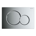 Geberit Sigma01 Round Style Dual Flush Plate - Gloss Chrome