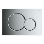 Geberit Sigma01 Round Style Dual Flush Plate - Gloss Chrome
