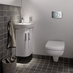 Geberit Sigma01 Round Style Dual Flush Plate - Gloss Chrome