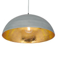 Grey Metal Dome Pendant