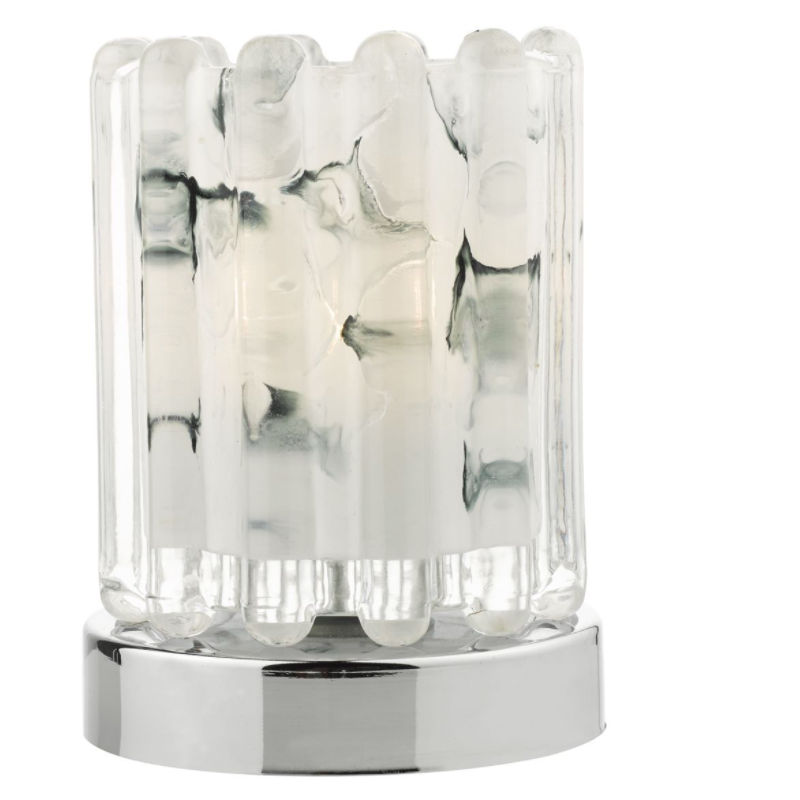 Elf Marble Effect Glass Touch Lamp