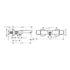Hansgrohe Ecostat Bath thermostat universal for exposed installation