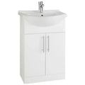 Kartell Encore 55cm Cabinet With Semi-Recessed 1 Tap Hole Basin Set