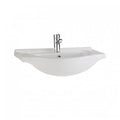 Kartell Semi-Recessed 1 Tap Hole Basin - White