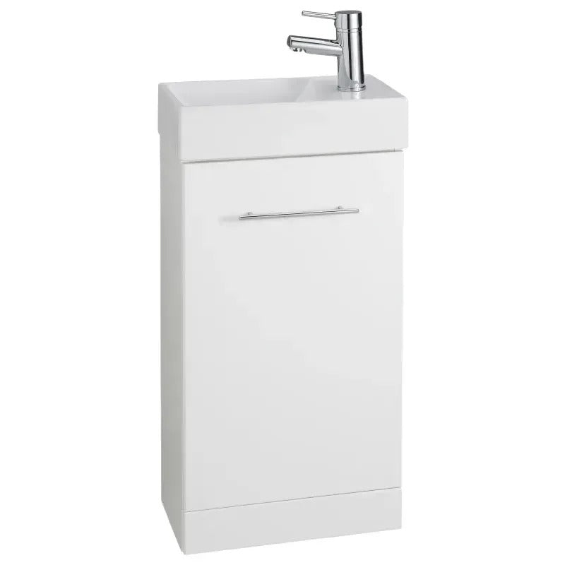 Kartell Encore Cube Floorstanding Basin Unit with Impakt Cube Basin Set