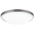 Dover Round Acrylic Satin Chrome Flush Fitting (Suitable for Bathrooms)