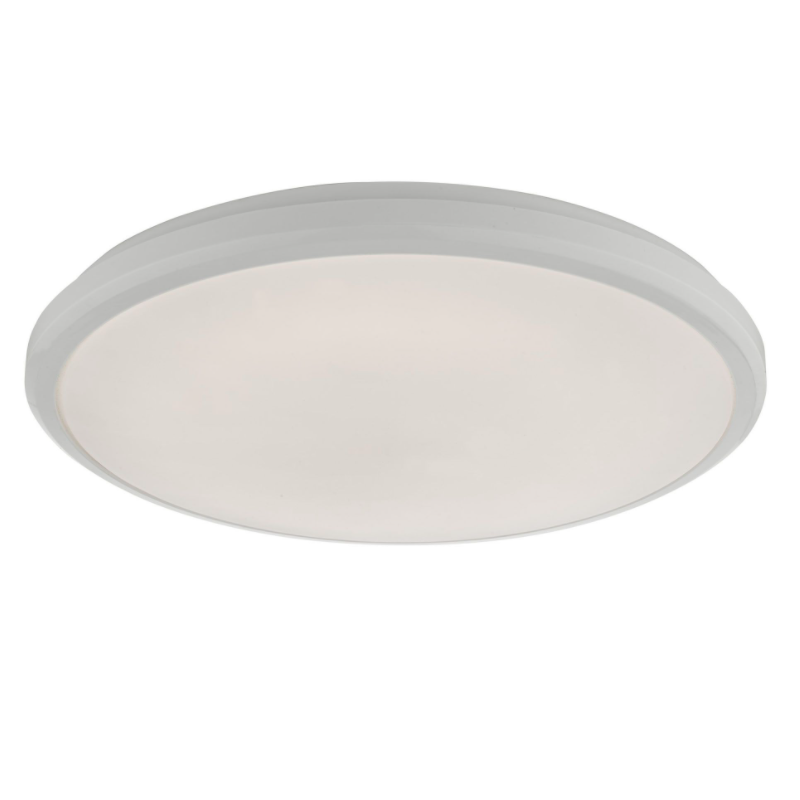 Emmett Flush Acrylic White Ceiling Light (Suitable for Bathrooms)