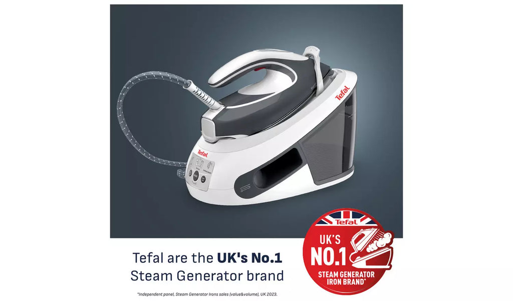 Tefal Express Airglide SV8020G0 Pressurised Steam Generator Iron - Grey / White
