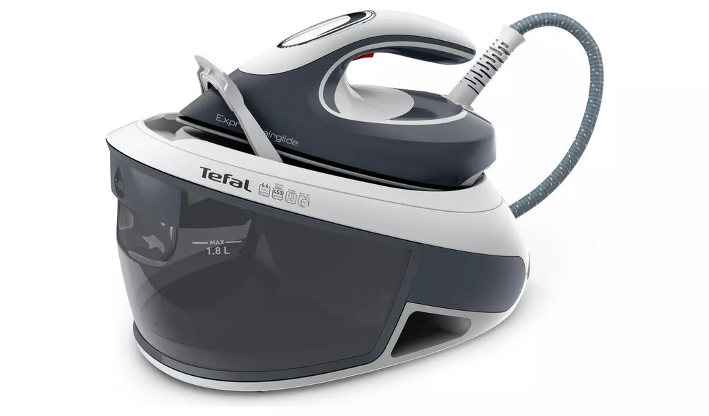 Tefal Express Airglide SV8020G0 Pressurised Steam Generator Iron - Grey / White