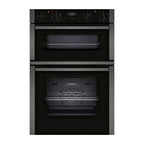 Neff U1ACE2AG3B 59.4cm Built In Electric Double Oven - Graphite Grey