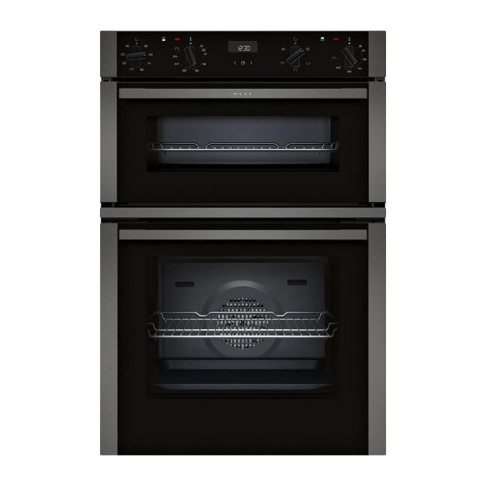 Neff U1ACE2AG3B 59.4cm Built In Electric Double Oven - Graphite Grey