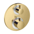 Hansgrohe Ecostat S Thermostat for Concealed Installation - Supports 2 Accessories - Gold 15758990