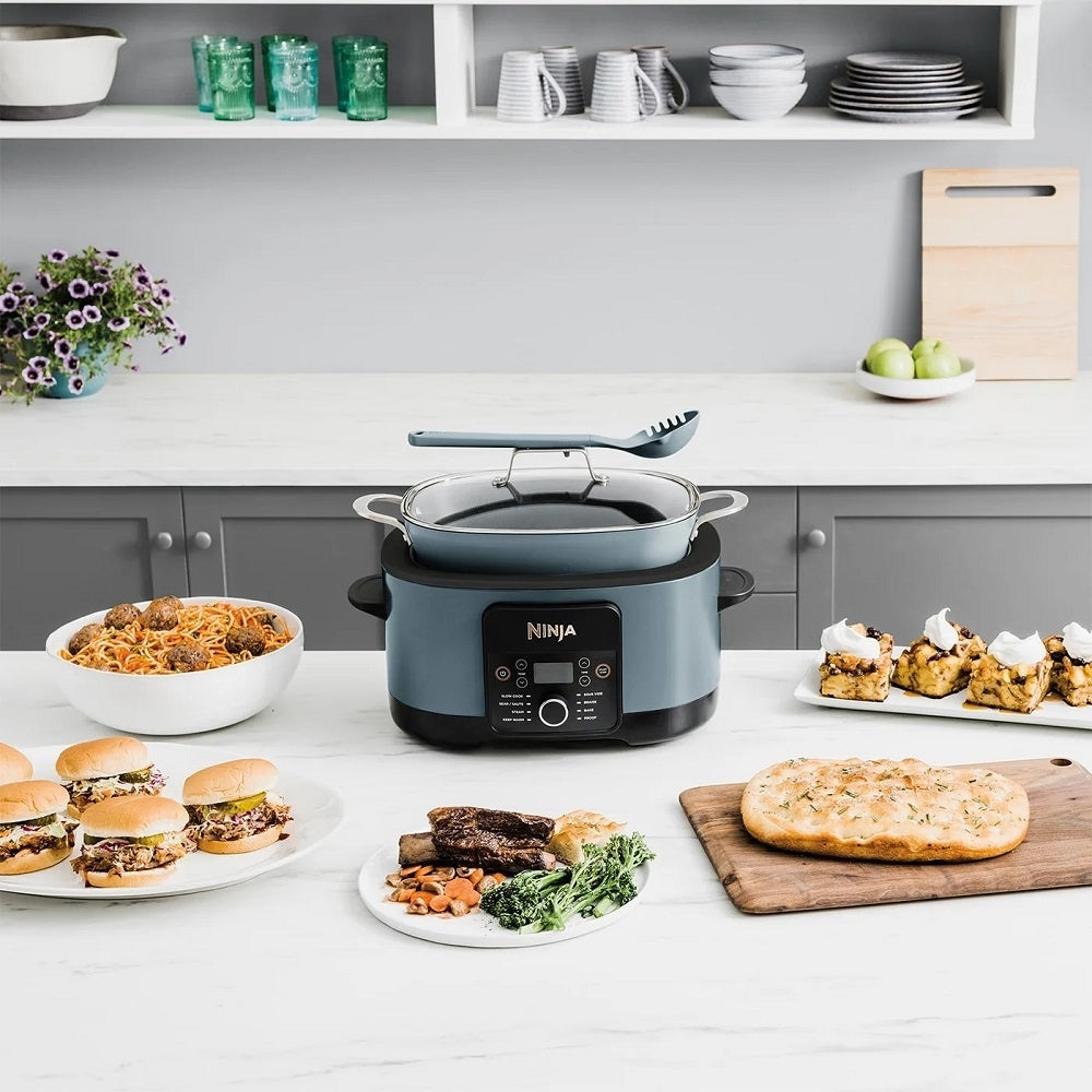 Ninja Foodi MC1001UK 8-in-1 PossibleCooker Slow Cooker & Multi-Cooker Sea- Salt Grey