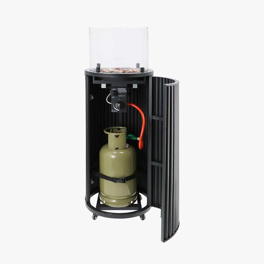 Pacific <br> Cosipillar Tube Outdoor Heater Black
