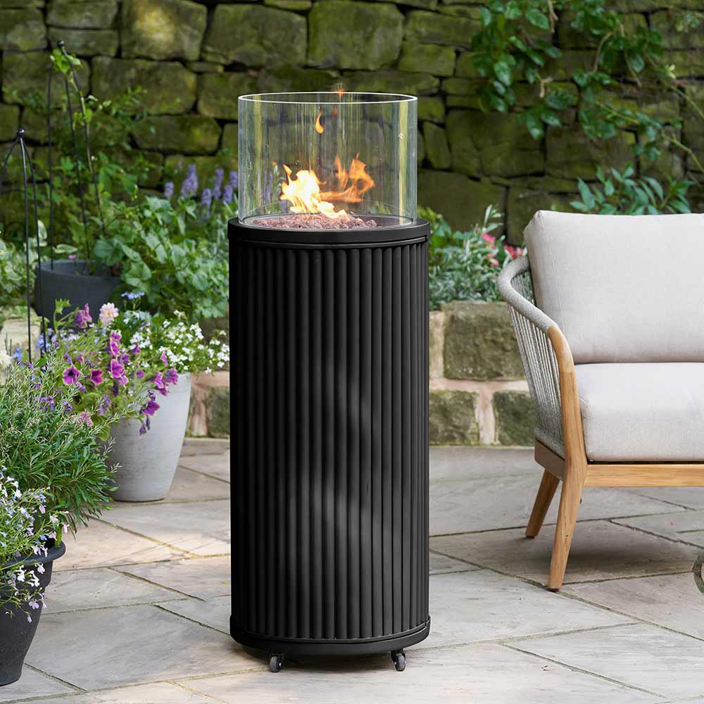 Pacific <br> Cosipillar Tube Outdoor Heater Black