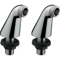 Hansgrohe Pillar unions for fitting onto bath rim 180 mm centre x 70 mm height